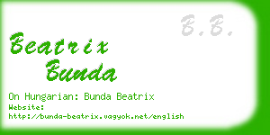 beatrix bunda business card